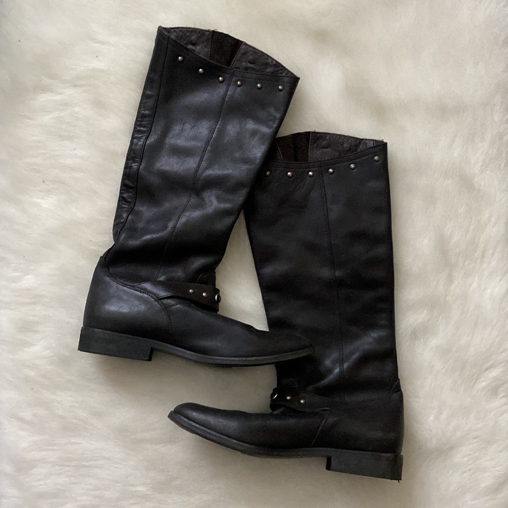 Golden Goose Kate Moto Distressed Riding Boots, Size 39 - Picture 4 of 13